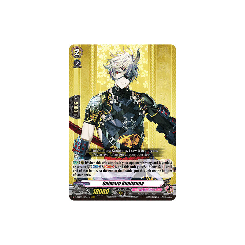 Vanguard_TCG_card_D-TB01_004EN_RRR_Onimaru_Kunitsuna_Touken_Ranbu_-ONLINE-_2021