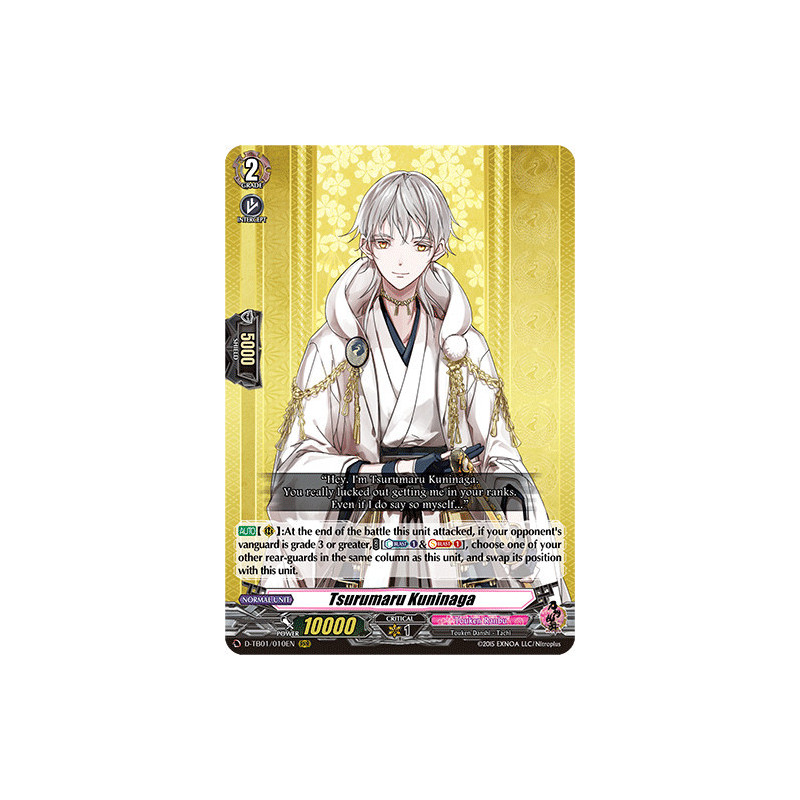 Vanguard_TCG_card_D-TB01_010EN_RRR_Tsurumaru_Kuninaga_Touken_Ranbu_-ONLINE-_2021