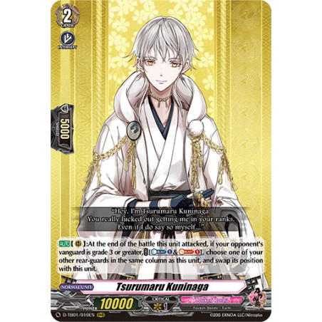 Vanguard_TCG_card_D-TB01_010EN_RRR_Tsurumaru_Kuninaga_Touken_Ranbu_-ONLINE-_2021
