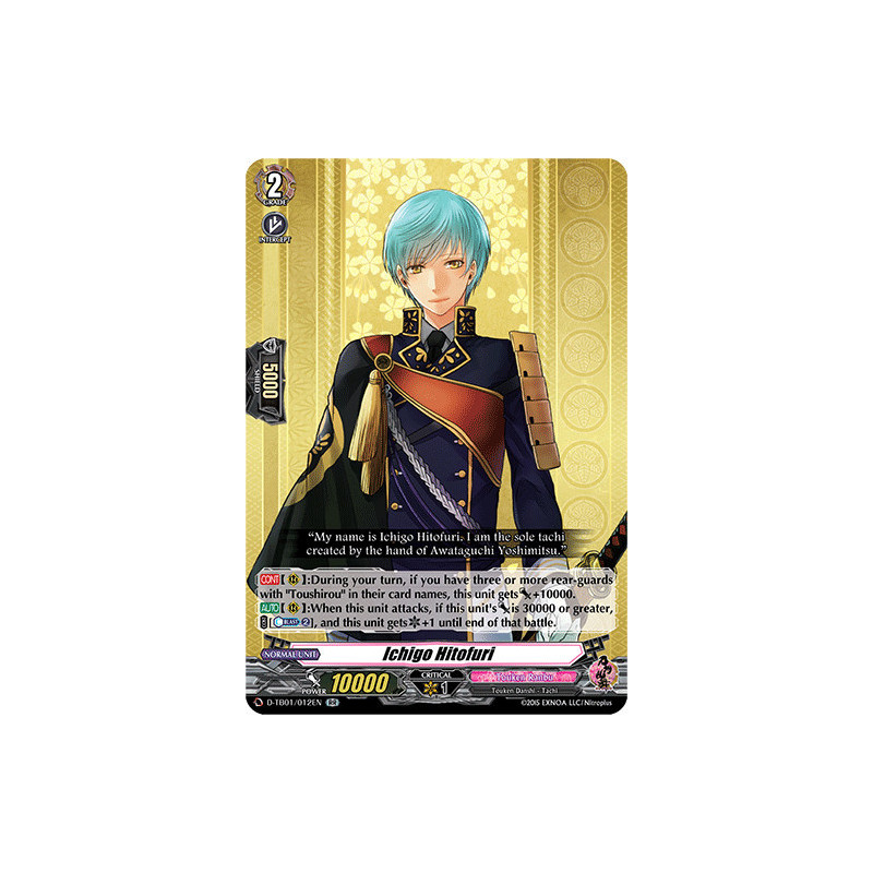 Vanguard_TCG_card_D-TB01_012EN_RR_Ichigo_Hitofuri_Touken_Ranbu_-ONLINE-_2021