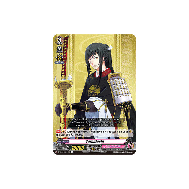 Vanguard_TCG_card_D-TB01_034EN_R_Taroutachi_Touken_Ranbu_-ONLINE-_2021