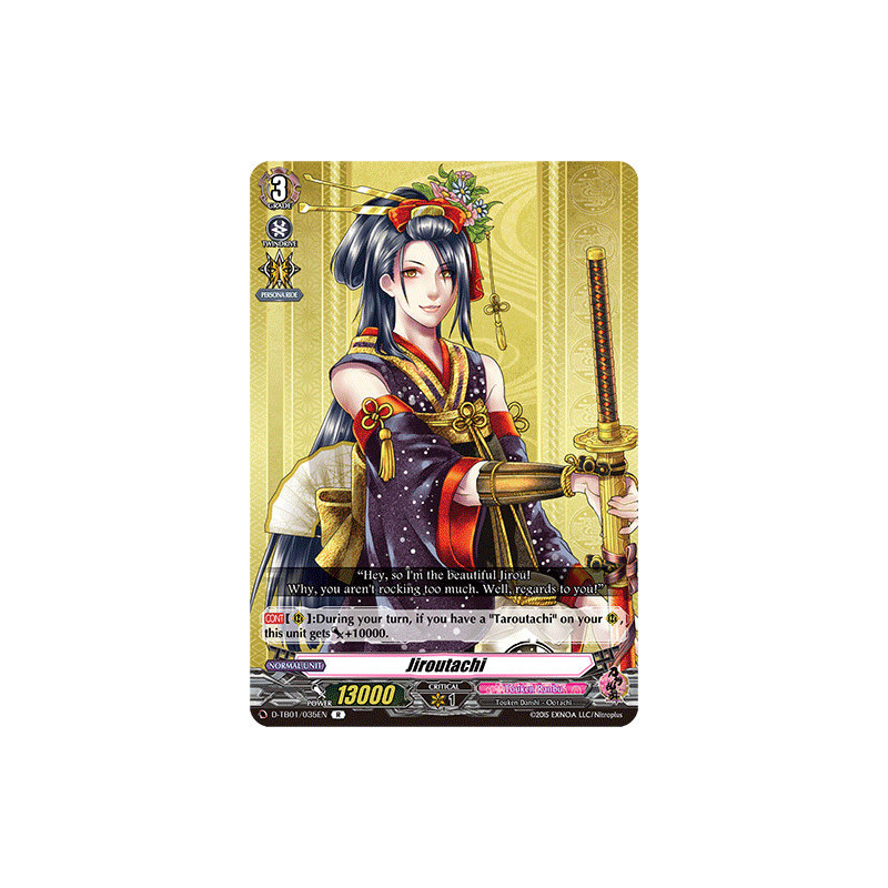 Vanguard_TCG_card_D-TB01_035EN_R_Jiroutachi_Touken_Ranbu_-ONLINE-_2021