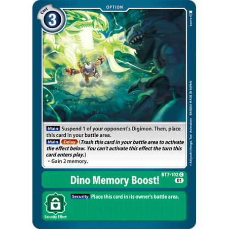 Digimon TCG BT7-102 Dino Memory Boost! Common Next Adventure Card Game
