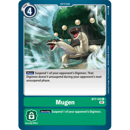 Digimon TCG BT7-103 Mugen Uncommon Next Adventure Card Game
