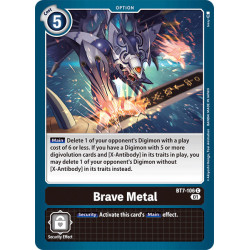 Digimon TCG BT7-106 Brave Metal Common Next Adventure Card Game