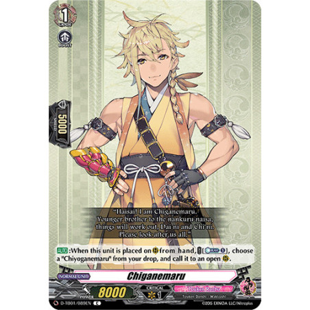 Vanguard_TCG_card_D-TB01_089EN_C_Chiganemaru_Touken_Ranbu_-ONLINE-_2021