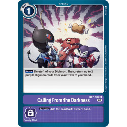Digimon TCG BT7-107 Calling From the Darkness Uncommon Next Adventure Card Game