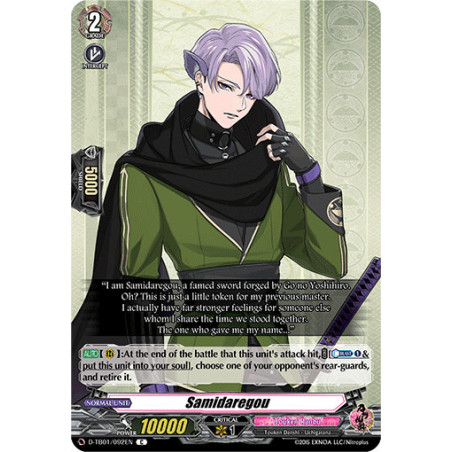 Vanguard_TCG_card_D-TB01_092EN_C_Samidaregou_Touken_Ranbu_-ONLINE-_2021