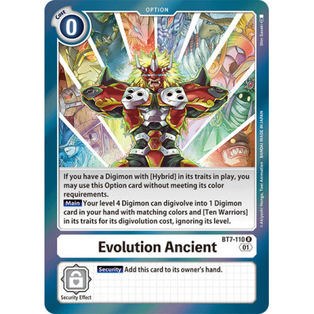 Digimon TCG BT7-110 Evolution Ancient Rare Next Adventure Card Game