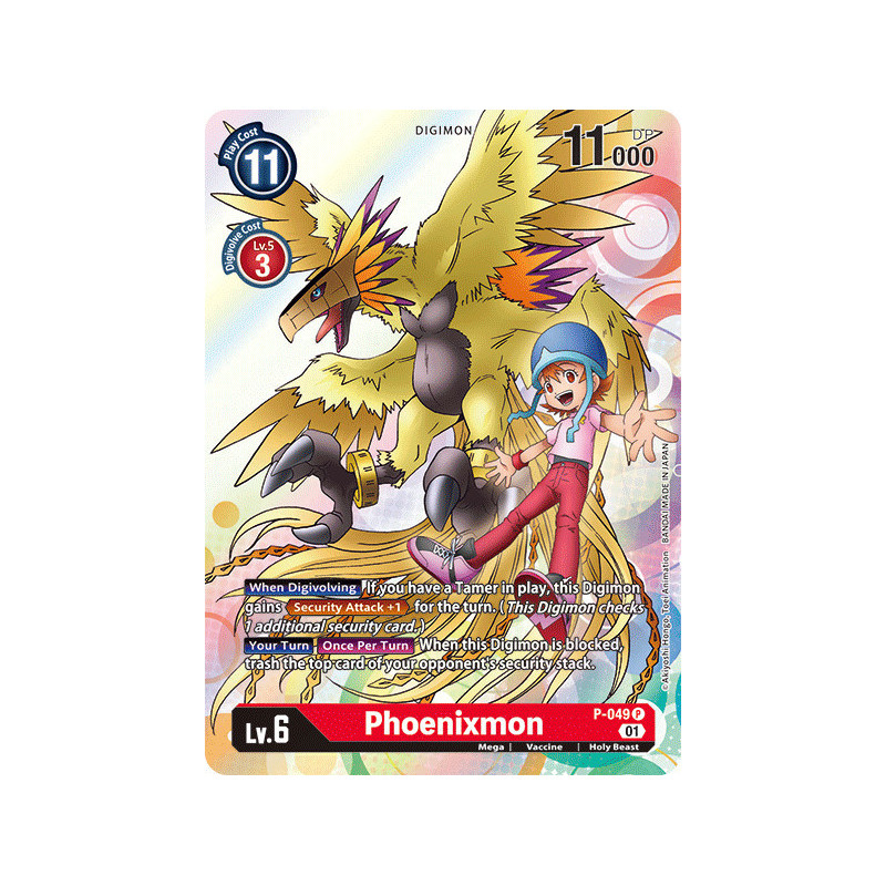 Digimon TCG P-049 Phoenixmon Campaign Rare Next Adventure Card Game