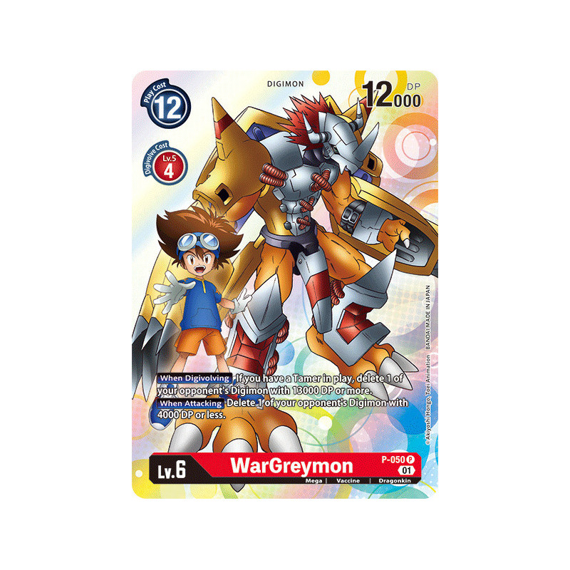 Digimon TCG P-050 WarGreymon Campaign Rare Next Adventure Card Game