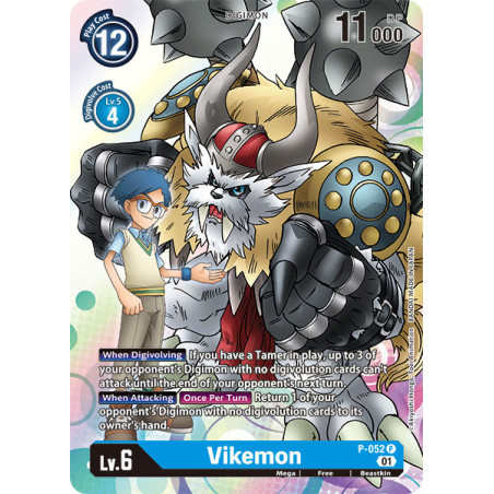 Digimon TCG P-052 Vikemon Campaign Rare Next Adventure Card Game