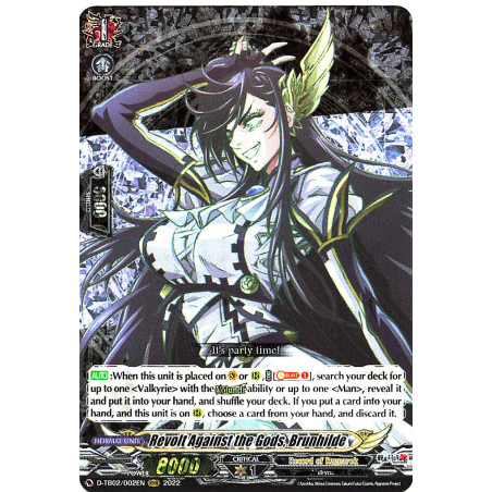 Vanguard_TCG_card_D-TB02_002EN_RRR_Revolt_Against_the_Gods_Brunhilde_Record_of_Ragnarok