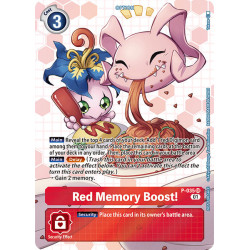 Digimon TCG BT7 P-035 AA Red Memory Boost!Alternative Art Next Adventure Card Game