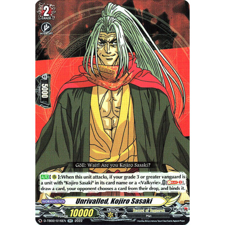 Vanguard_TCG_card_D-TB02_016EN_RR_Unrivalled_Kojiro_Sasaki_Record_of_Ragnarok