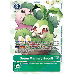 Digimon TCG BT7 P-038 AA Green Memory Boost!Alternative Art Next Adventure Card Game