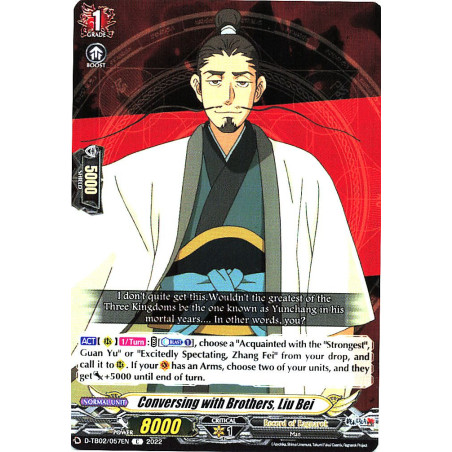 Vanguard_TCG_card_D-TB02_057EN_C_Conversing_with_Brothers_Liu_Bei_Record_of_Ragnarok