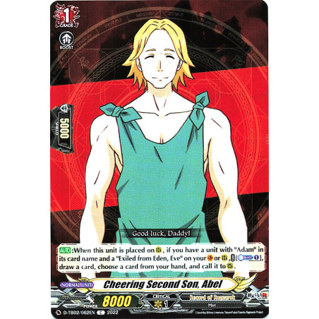 Vanguard_TCG_card_D-TB02_062EN_C_Cheering_Second_Son_Abel_Record_of_Ragnarok