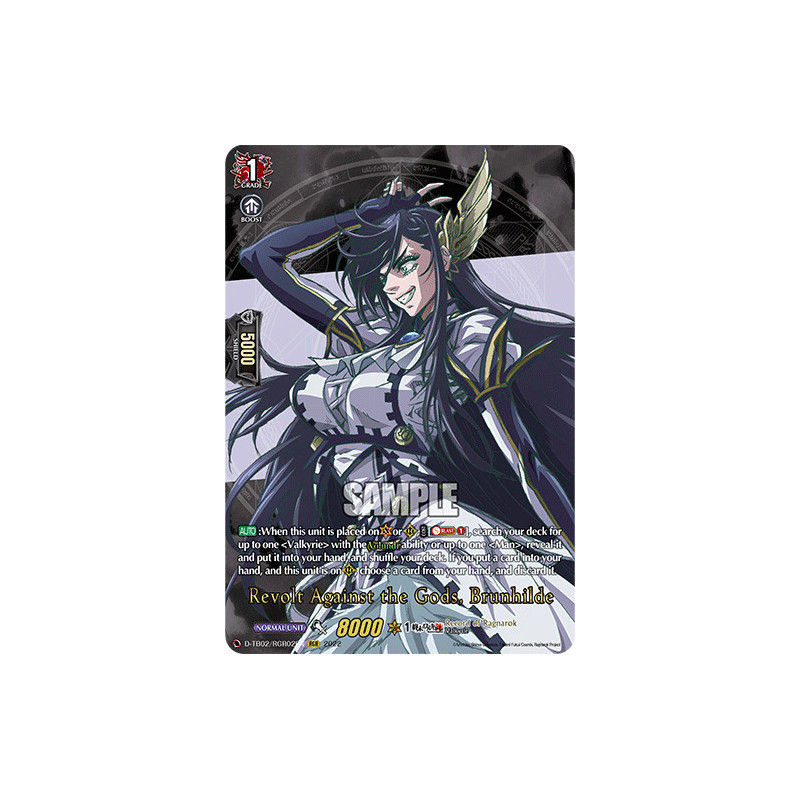 Vanguard_TCG_card_D-TB02_RGR02EN_RGR_Revolt_Against_the_Gods_Brunhilde_Record_of_Ragnarok