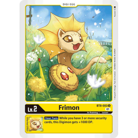 Digimon_TCG_BT8-003_Frimon_Uncommon_New_Awakening_Card_Game
