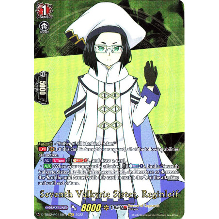 Vanguard_TCG_card_D-TB02_RGR18EN_RGR_Seventh_Valkyrie_Sister_Reginleif_Record_of_Ragnarok