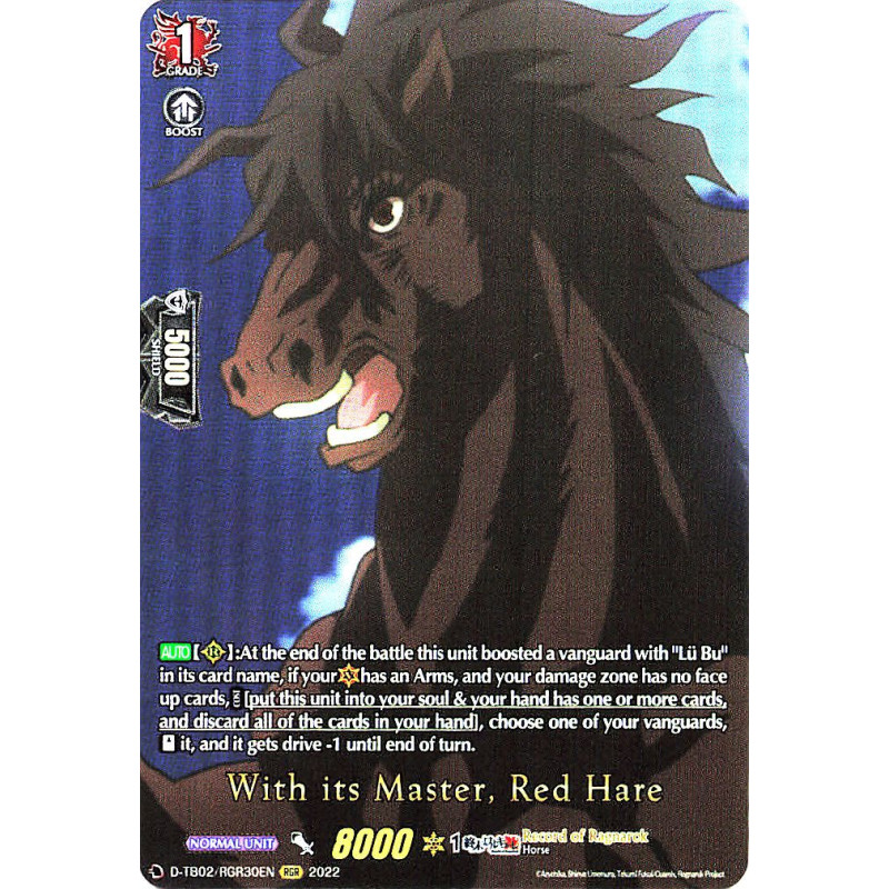 Vanguard_TCG_card_D-TB02_RGR30EN_RGR_With_its_Master_Red_Hare_Record_of_Ragnarok