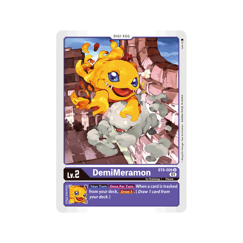 Digimon_TCG_BT8-006_DemiMeramon_Uncommon_New_Awakening_Card_Game