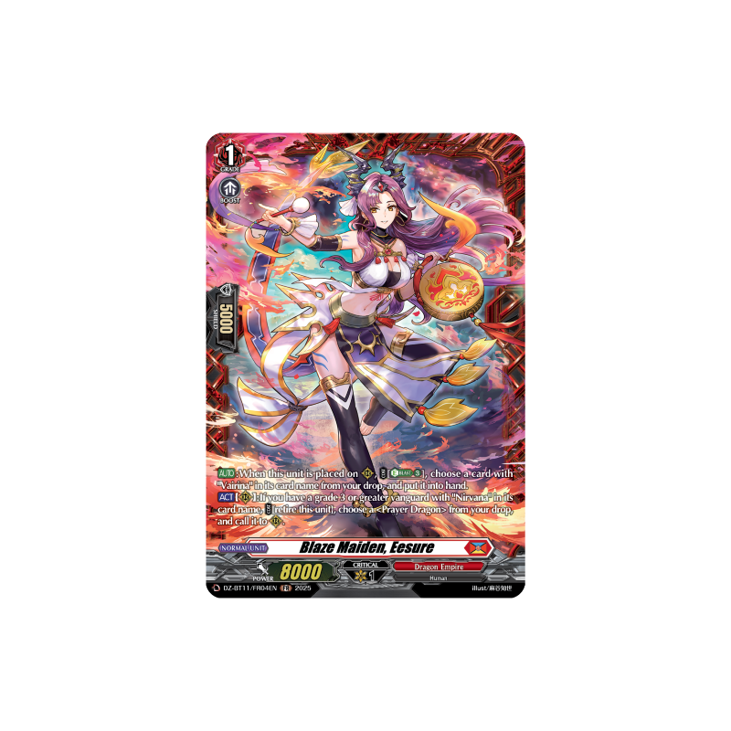 Vanguard_TCG_card_DZ-BT11_FR04EN_FR_Blaze_Maiden_Eesure_Symphony_of_Might_Bloom