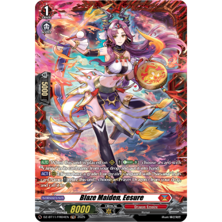 Vanguard_TCG_card_DZ-BT11_FR04EN_FR_Blaze_Maiden_Eesure_Symphony_of_Might_Bloom