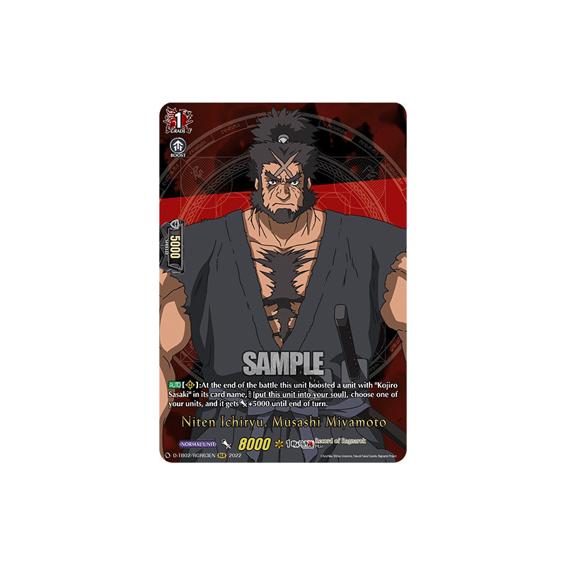 Vanguard_TCG_card_D-TB02_RGR63EN_RGR_Niten_Ichiryu_Musashi_Miyamoto_Record_of_Ragnarok
