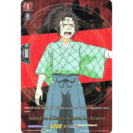 Vanguard_TCG_card_D-TB02_RGR64EN_RGR_Adopted_Son_of_Musashi_Miyamoto_Iori_Miyamoto_Record_of_Ragnarok