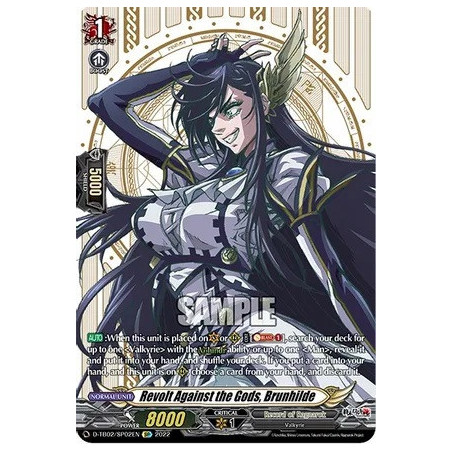 Vanguard_TCG_card_D-TB02_SP02EN_SP_Revolt_Against_the_Gods_Brunhilde_Record_of_Ragnarok