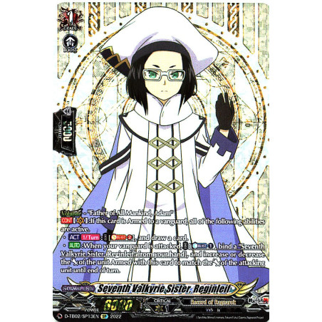 Vanguard_TCG_card_D-TB02_SP13EN_SP_Seventh_Valkyrie_Sister_Reginleif_Record_of_Ragnarok