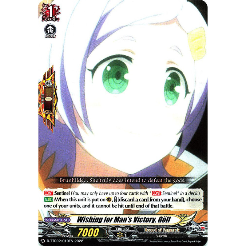 Vanguard_TCG_card_D-TTD02_010EN_C_Wishing_for_Man_s_Victory_Goll_Record_of_Ragnarok