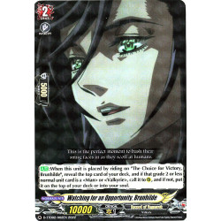 Vanguard_TCG_card_D-TTD02_002EN_R_Watching_for_an_Opportunity_Brunhilde_Record_of_Ragnarok