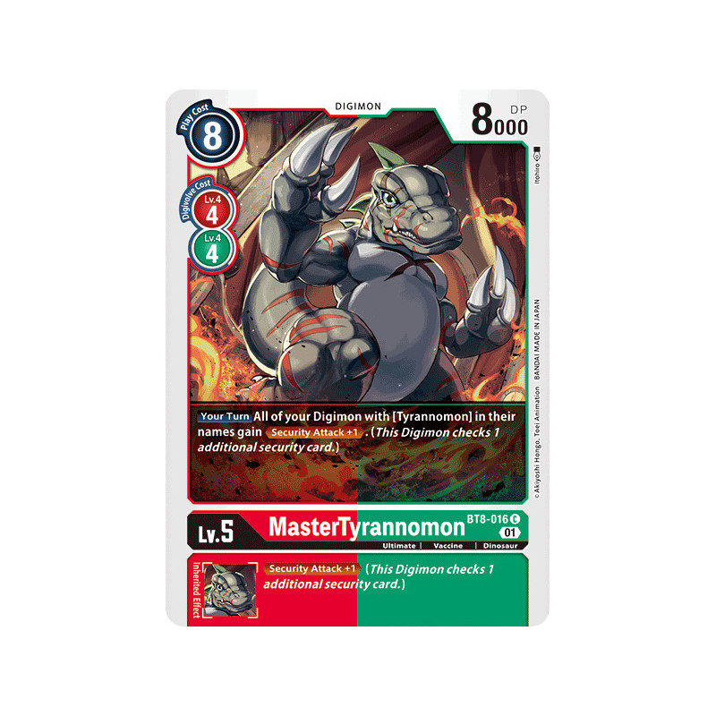 Digimon_TCG_BT8-016_MasterTyrannomon_Common_New_Awakening_Card_Game