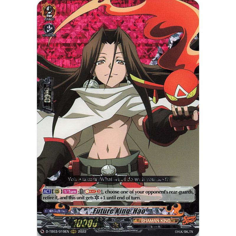 Vanguard_TCG_card_D-TB03_019EN_RRR_Future_King_Hao_SHAMAN_KING