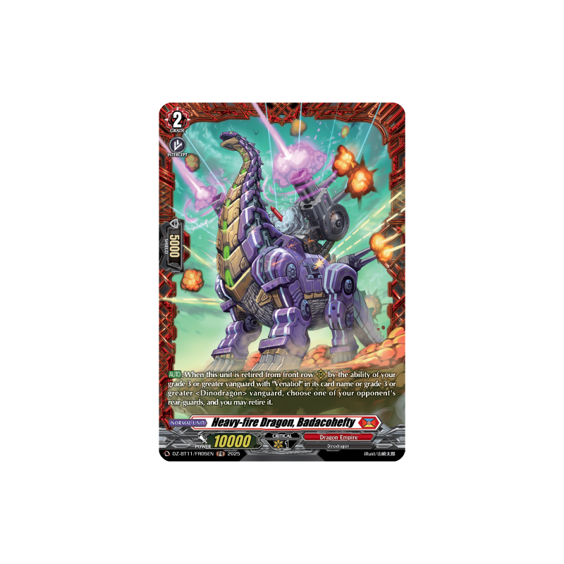 Vanguard_TCG_card_DZ-BT11_FR05EN_FR_Heavy-fire_Dragon_Badacohefty_Symphony_of_Might_Bloom