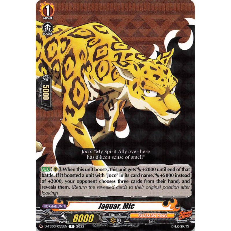 Vanguard_TCG_card_D-TB03_055EN_R_Jaguar_Mic_SHAMAN_KING