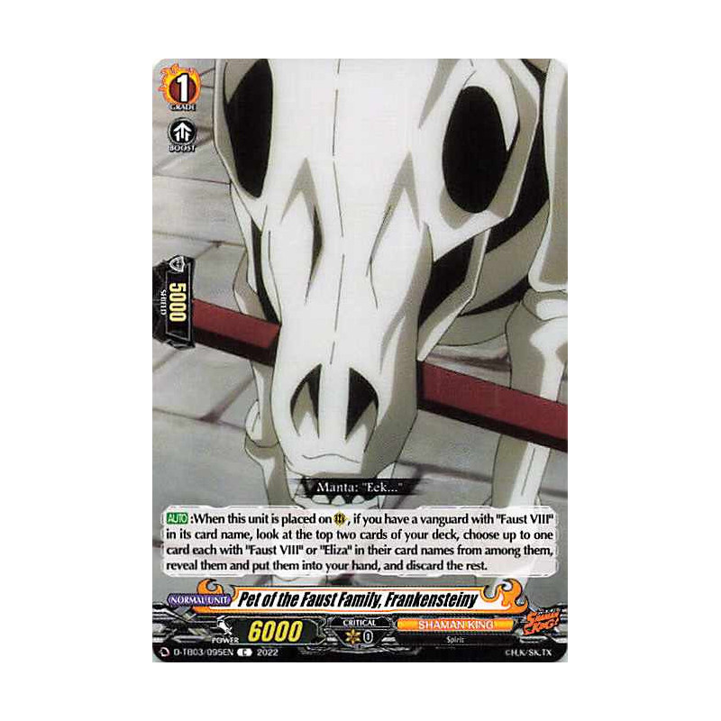Vanguard_TCG_card_D-TB03_095EN_C_Pet_of_the_Faust_Family_Frankensteiny_SHAMAN_KING