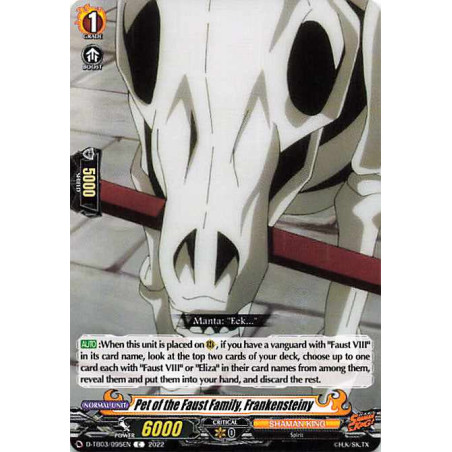 Vanguard_TCG_card_D-TB03_095EN_C_Pet_of_the_Faust_Family_Frankensteiny_SHAMAN_KING