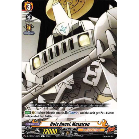 Vanguard_TCG_card_D-TB03_105EN_C_Holy_Angel_Metatron_SHAMAN_KING