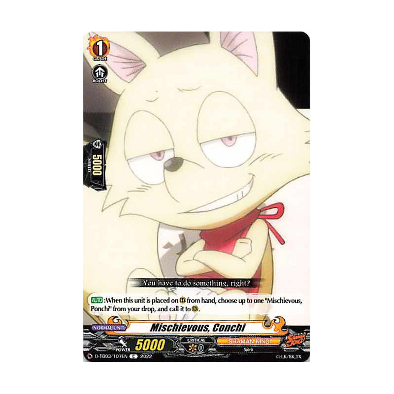 Vanguard_TCG_card_D-TB03_107EN_C_Mischievous_Conchi_SHAMAN_KING
