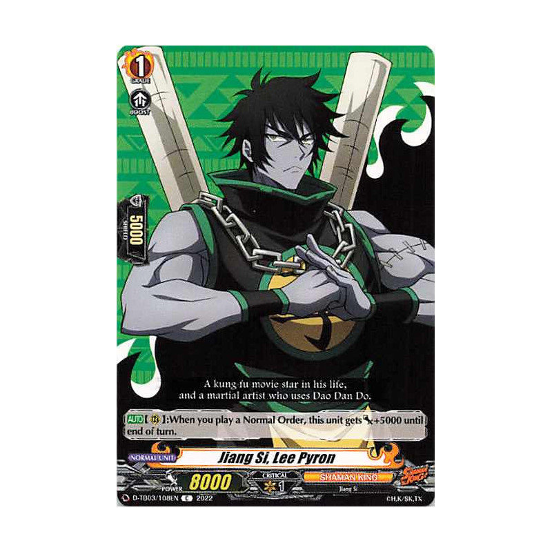 Vanguard_TCG_card_D-TB03_108EN_C_Jiang_Si_Lee_Pyron_SHAMAN_KING