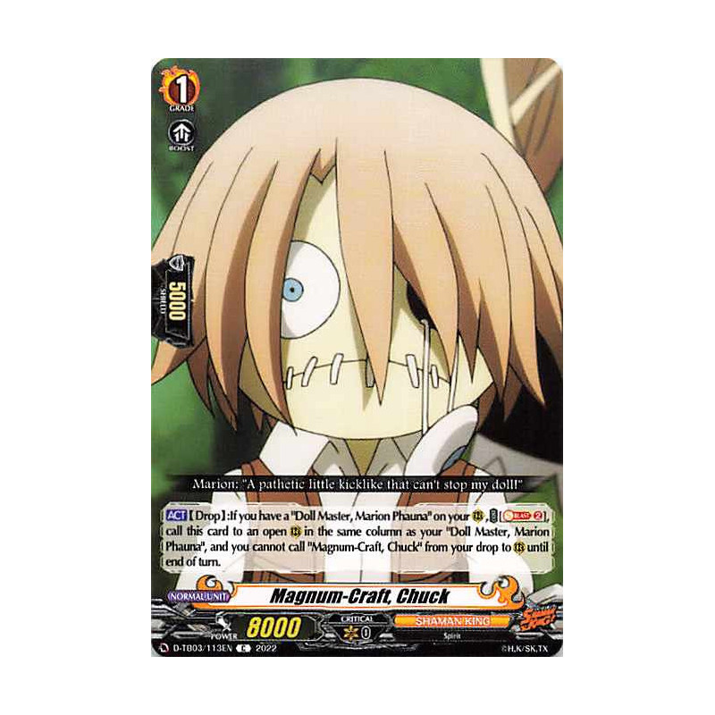 Vanguard_TCG_card_D-TB03_113EN_C_Magnum-Craft_Chuck_SHAMAN_KING