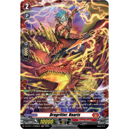 Vanguard_TCG_card_DZ-BT11_FR06EN_FR_Dragritter_Haaris_Symphony_of_Might_Bloom