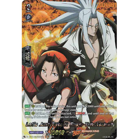 Vanguard_TCG_card_D-TB03_SKR002EN_SKR_Let_s_Just_Take_It_Easy_Yoh_Asakura_SHAMAN_KING