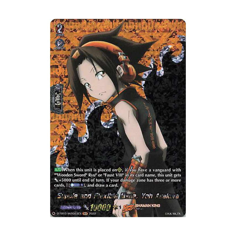 Vanguard_TCG_card_D-TB03_SKR003EN_SKR_Supple_and_Flexible_Mana_Yoh_Asakura_SHAMAN_KING