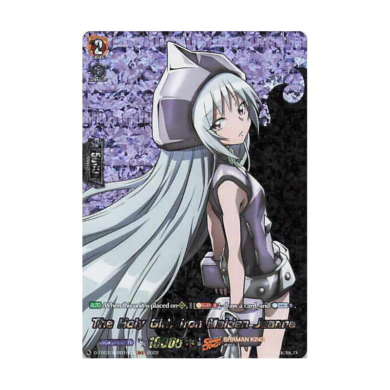 Vanguard_TCG_card_D-TB03_SKR016EN_SKR_The_Holy_Girl_Iron_Maiden_Jeanne_SHAMAN_KING
