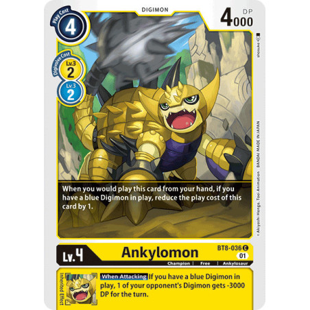 Digimon_TCG_BT8-036_Ankylomon_Common_New_Awakening_Card_Game